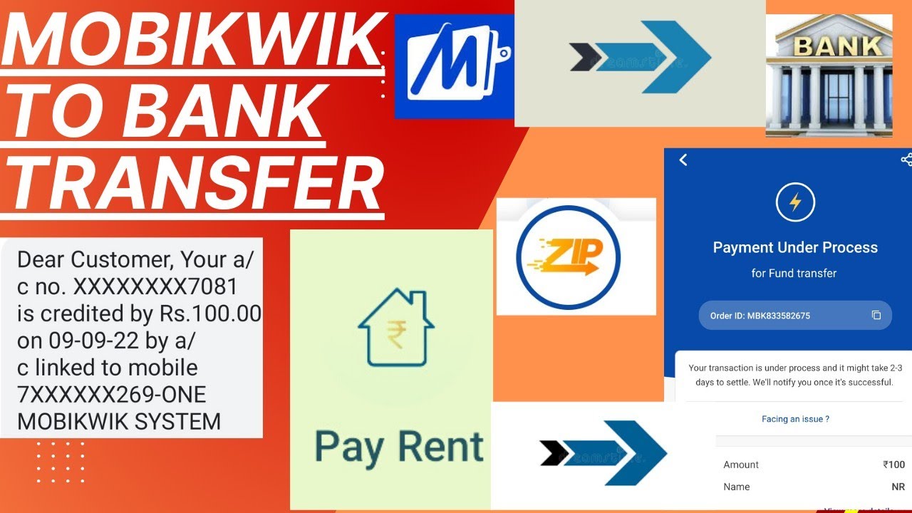 Mobikwik Zip Pay Balance Bank Transfer | Zip