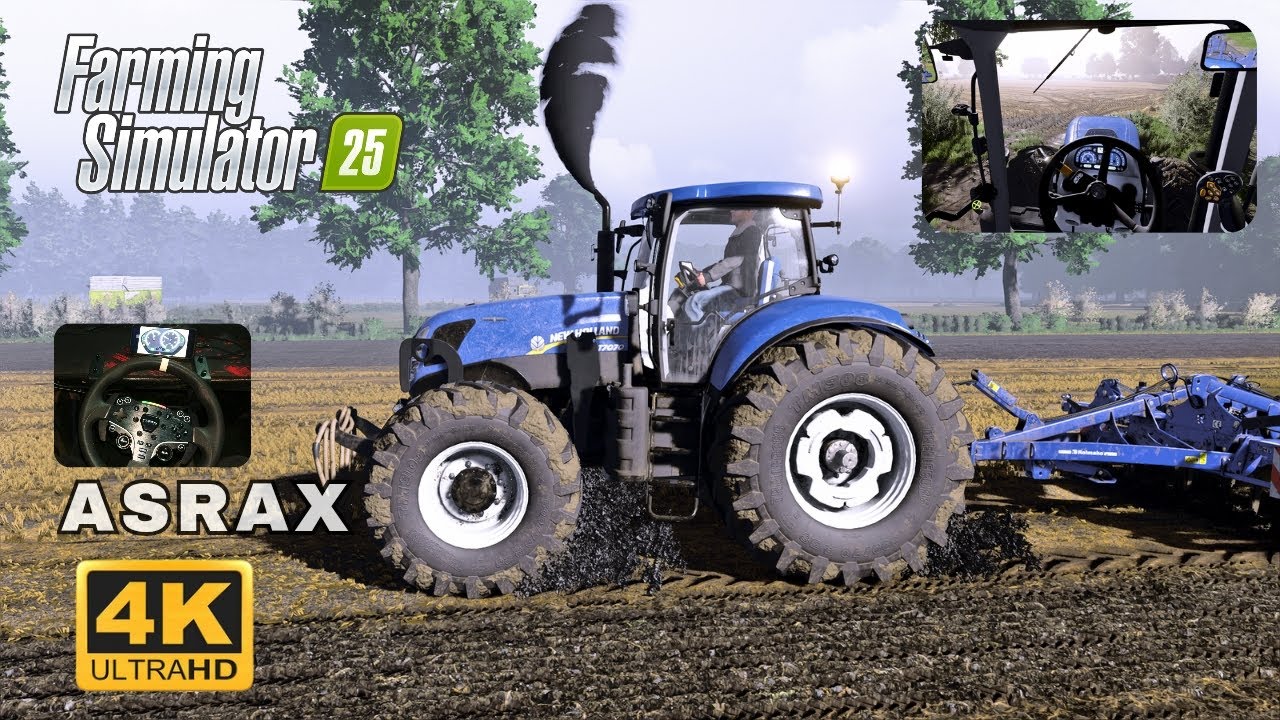 FS 25 4k | Heavy Mud Cultivation! | Realistic Farming with Moza Steering & Sim Dashboard  