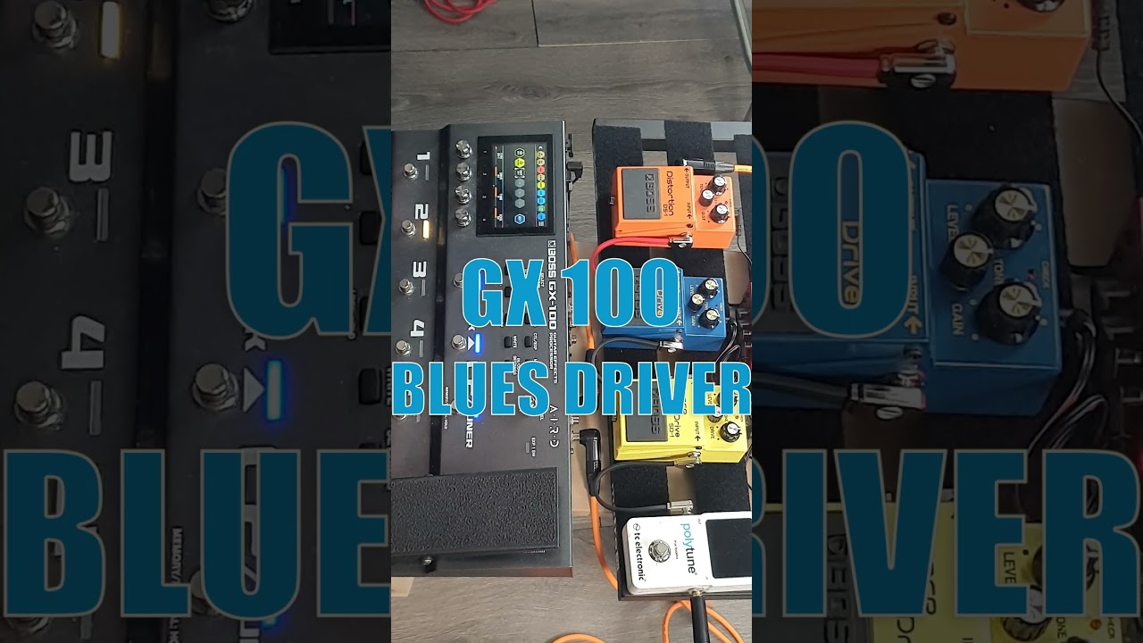 BOSS Pedals Vs GX100 #bosseffects #gx100 #bluesdriver #distortion #guitar #boss #overdrive
