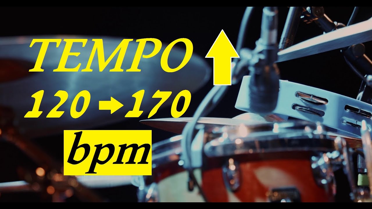 Drum track changing tempo from 120 ➡️ 170 bpm