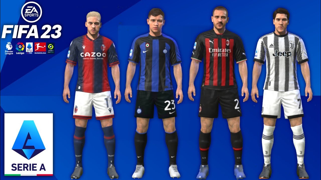 FIFA MOBILE 23 - Serie A All Club New Kits Season 22/23 | ft. Juventus, AC Milan, Inter Milan