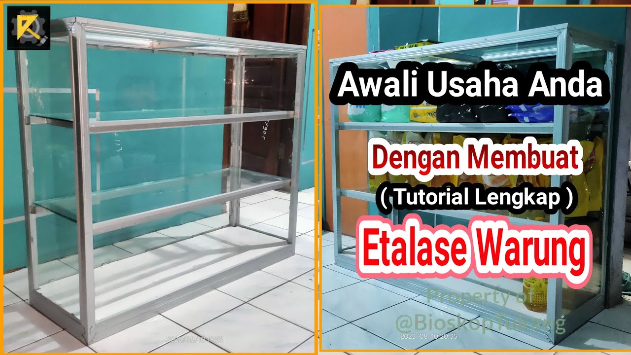 Cara membuat Etalase Warung dari hollow baja ringan