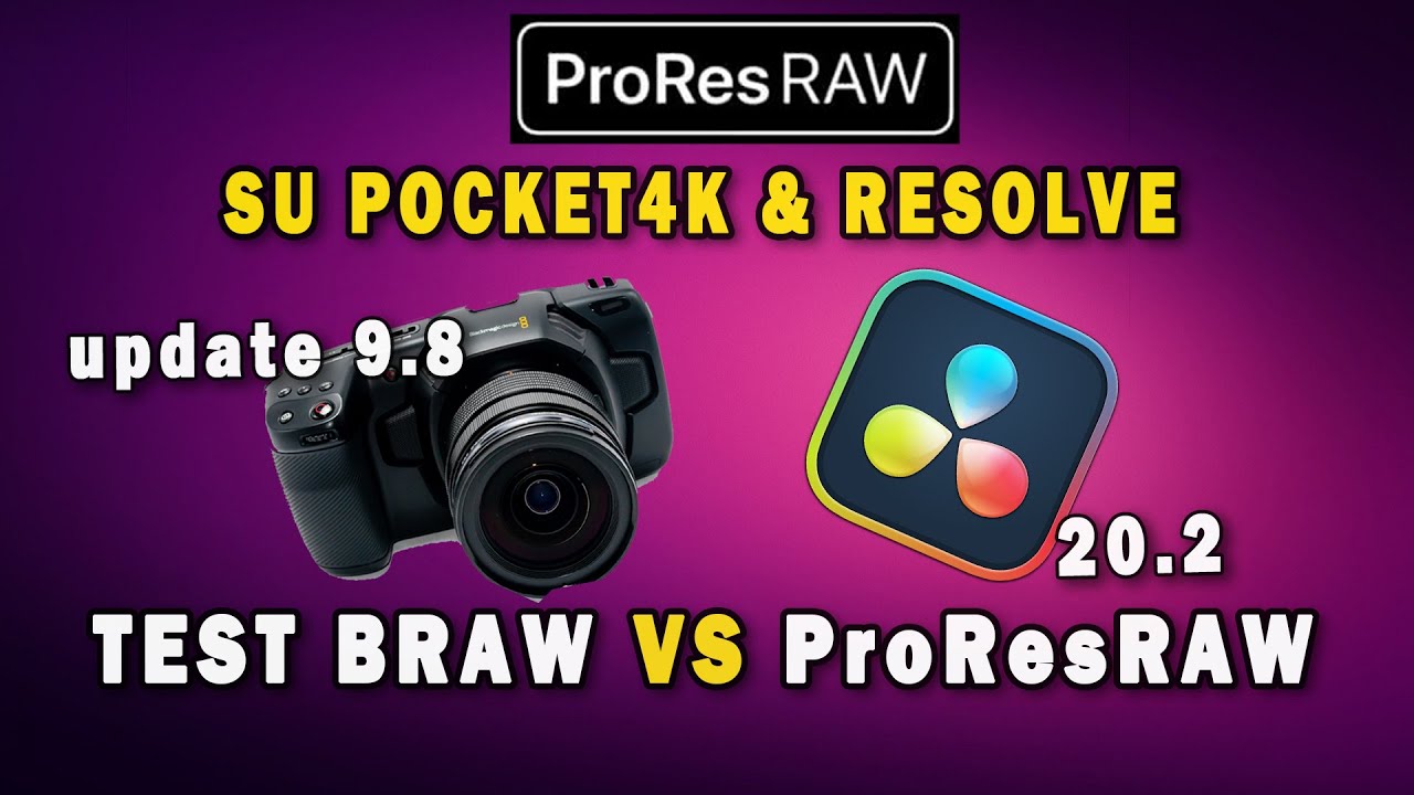 ProResRAW su Resolve e BMPC4K - TEST BRAW vs ProResRAW