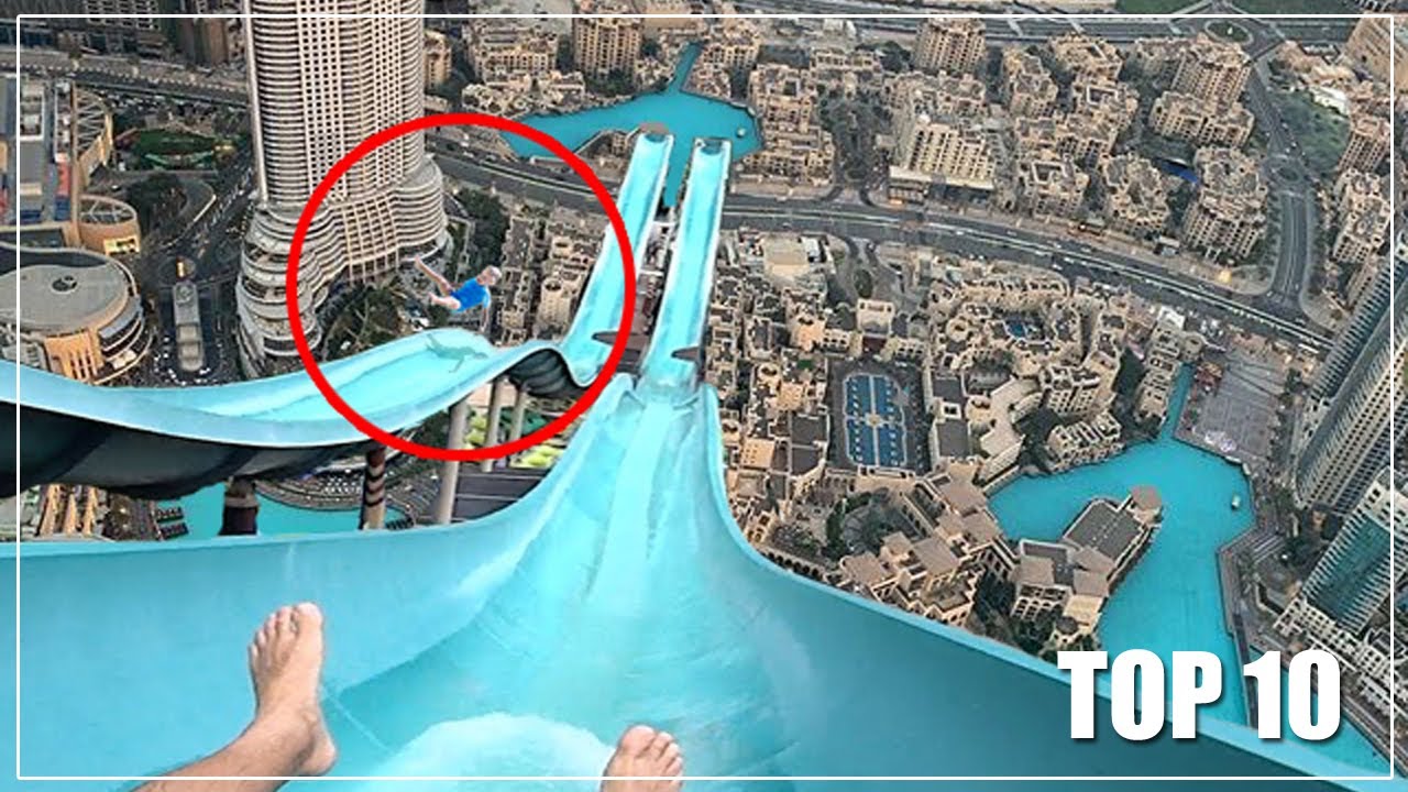 Топ-10 самых опасных водных горок в мире! 2020 г.