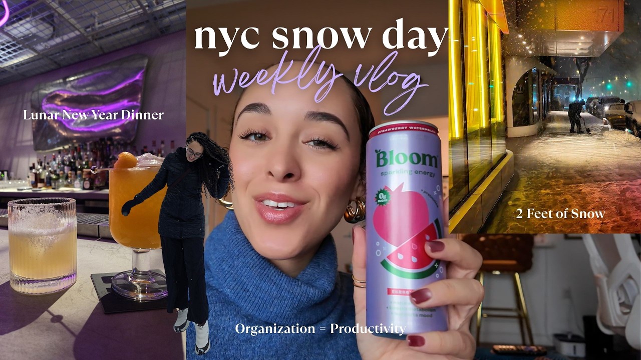 WEEKLY VLOG | NYC Snow Day | Dinner in a Blizzard | Lunar New Year