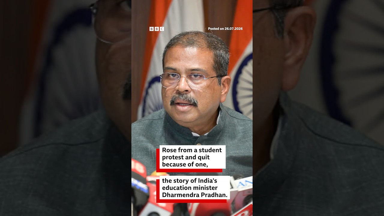 The story of India&rsquo;s education minister Dharmendra Pradhan who just resigned | BBC News India