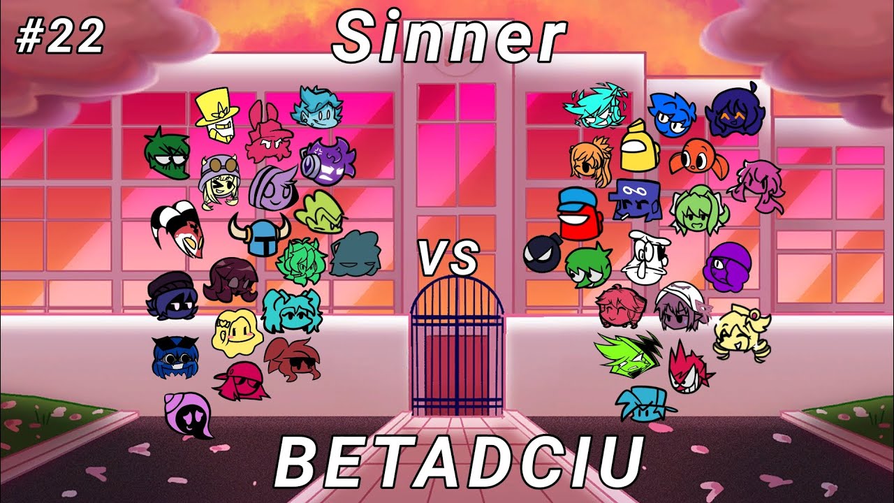 FNF BETADCIU 22 - Sinner but everyone sing it