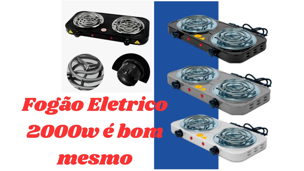 FOGÃO ELETRICO 2000W é bom mesmo testei