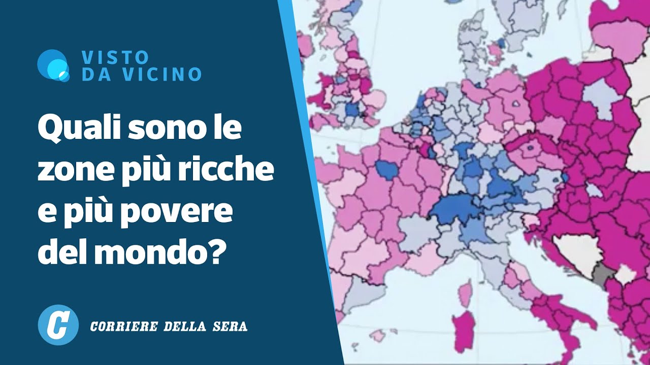 Ricchi e poveri d’Europa: ecco la mappa delle diseguaglianze