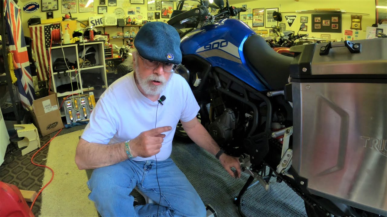 How we changed our front & back sprockets on our Tiger 900s