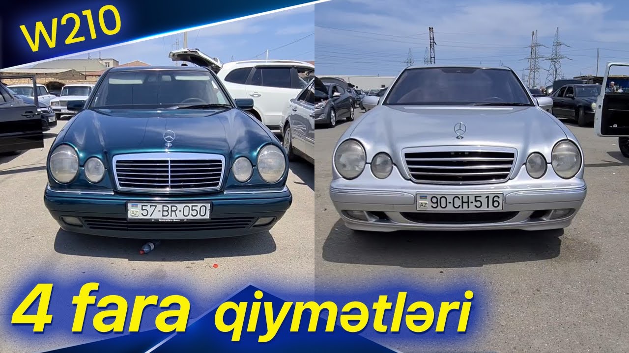 W210 kuza 4 fara Mercedeslərin bugünə olan qiymətləri ▶️@masinbaz @tajafarov ◀️