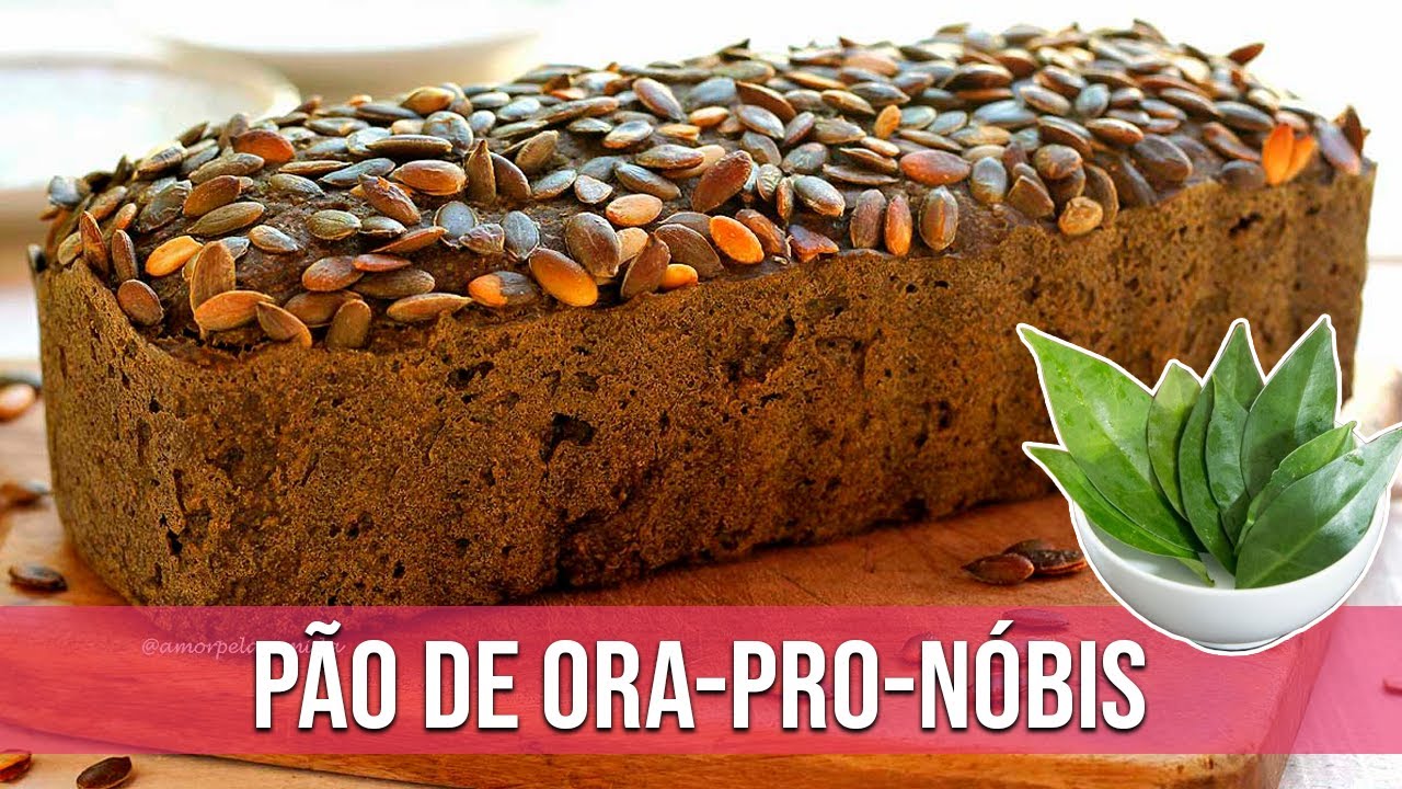 PÃO DE ORA-PRO-NÓBIS FUNCIONAL SEM GLÚTEN SEM LACTOSE