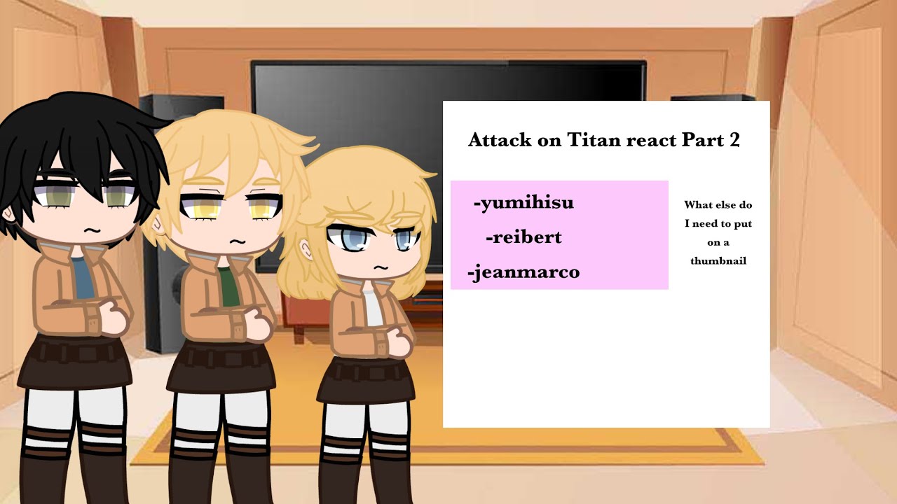 Attack on Titan React | Part 2 | Reibert, Yumihisu, Jeanmarco