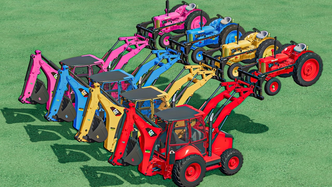 Mini Tractors Of Colors - WOW LIFT Work with Mini TRACTORS | Farming Simulator 22