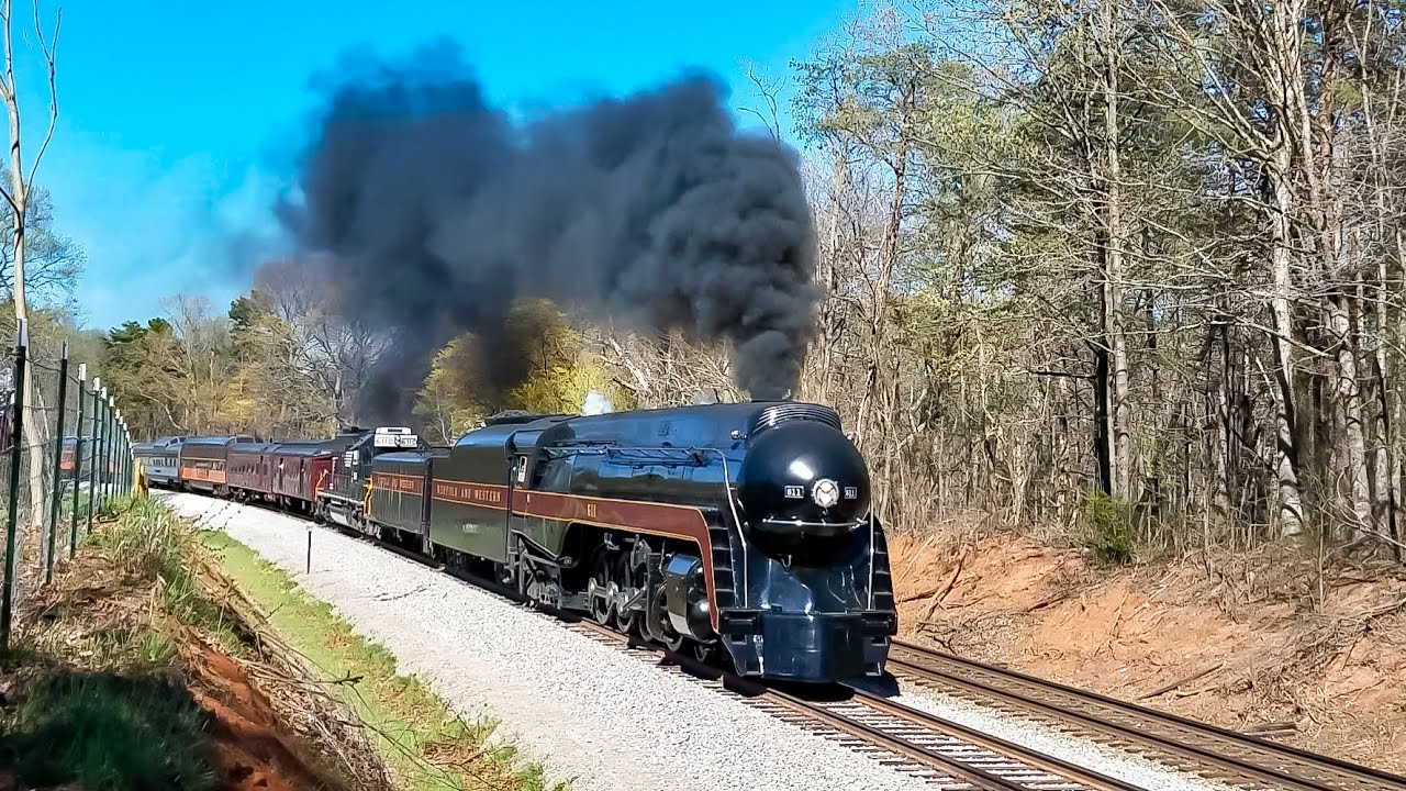 N&W 611: The Virginian Chase- 4/8/17