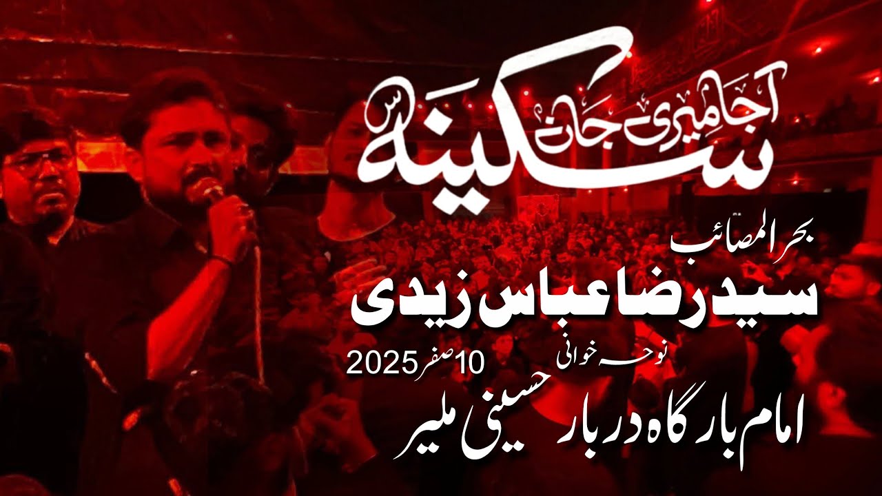 Aaja Meri Jaan Sakina | Syed Raza Abbas Zaidi | Live Noha Khowani | Nohay 2025 | Muharram 1447 