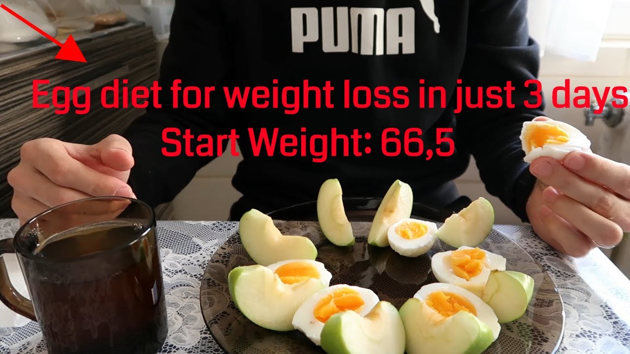 Egg diet for weight loss in just 3 days