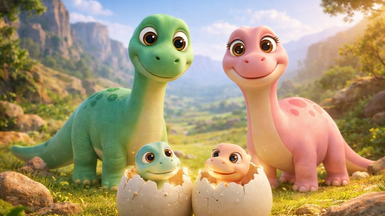 Under the Same Rain 🌧️💖 A Warm Dino Family Moment That Melts Hearts | Good Dinosaur Toons
