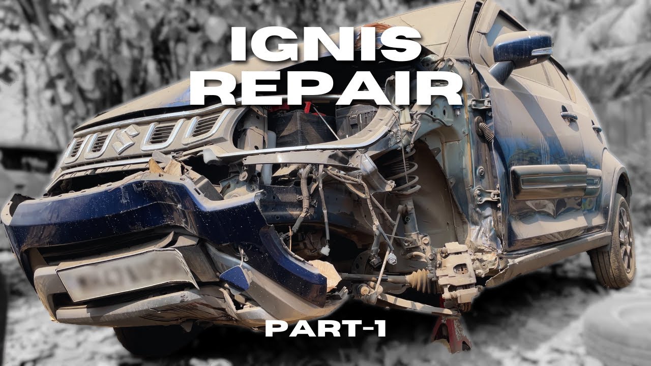 Ignis Big Fix: From Wreck to Wow – Major Damage Repair Process Part-1 || Sai Automobiles Jasai ||
