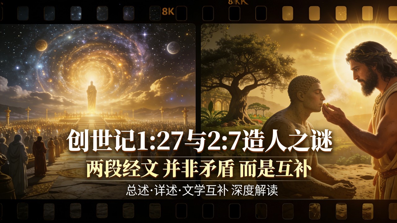 神造了兩次人？揭開創世記第1章與第2章的矛盾，看懂人類被造的真相！#創世記 #聖經難題 #亞當夏娃 #神造人 #基督教信仰 #聖經冷知識