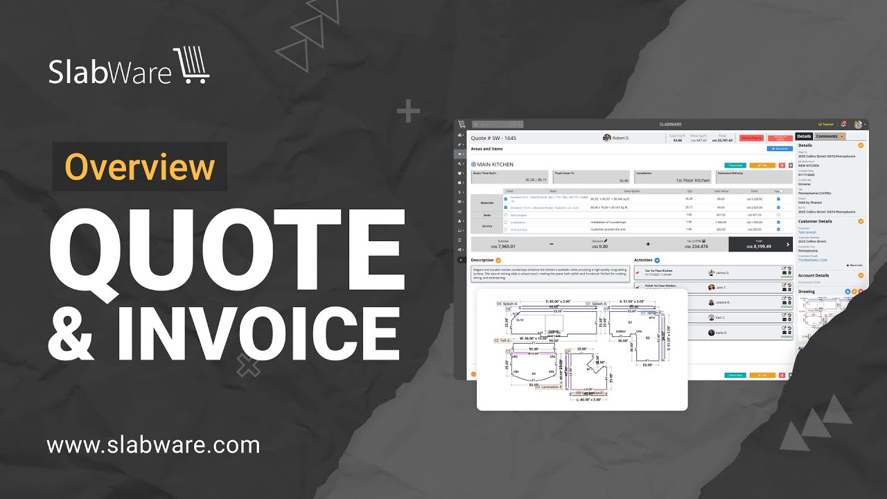Overview Quote/Invoice | Fabricator