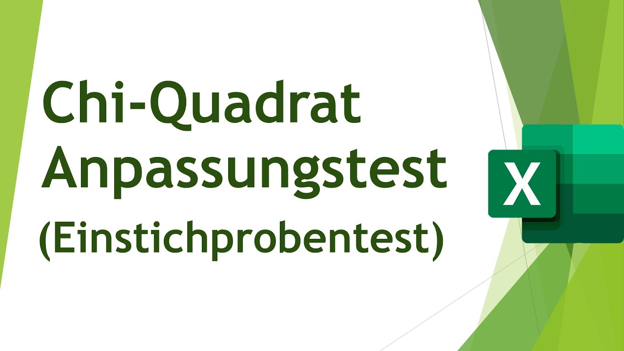 Chi-Quadrat-Anpassungstest (Einstichprobentest) in Excel - Daten analysieren in Excel (89)