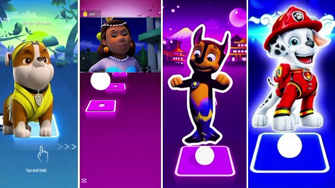 Paw Partrol team Ryder 🆚 Paw Partrol team 🆚 Paw Partrol team🆚 Paw Partrol team In Tiles hop EDM Rush