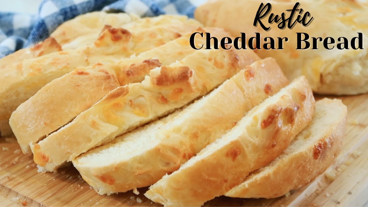 Rustic Cheddar Bread - Easy Homemade Cheddar Cheese Bread