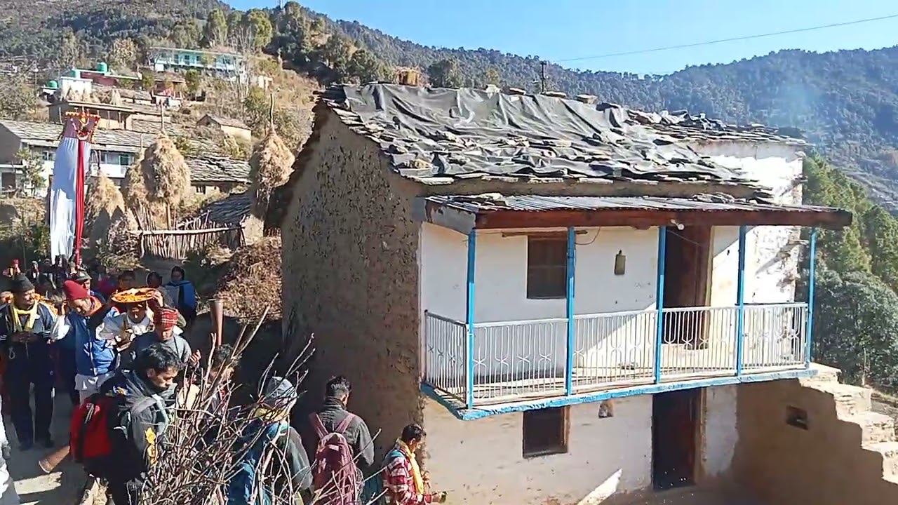 घंडियाल, घंटकरण देवता निशान पद यात्रा ग्राम पठानी पौड़ी गढ़वाल राठ क्षेत्र