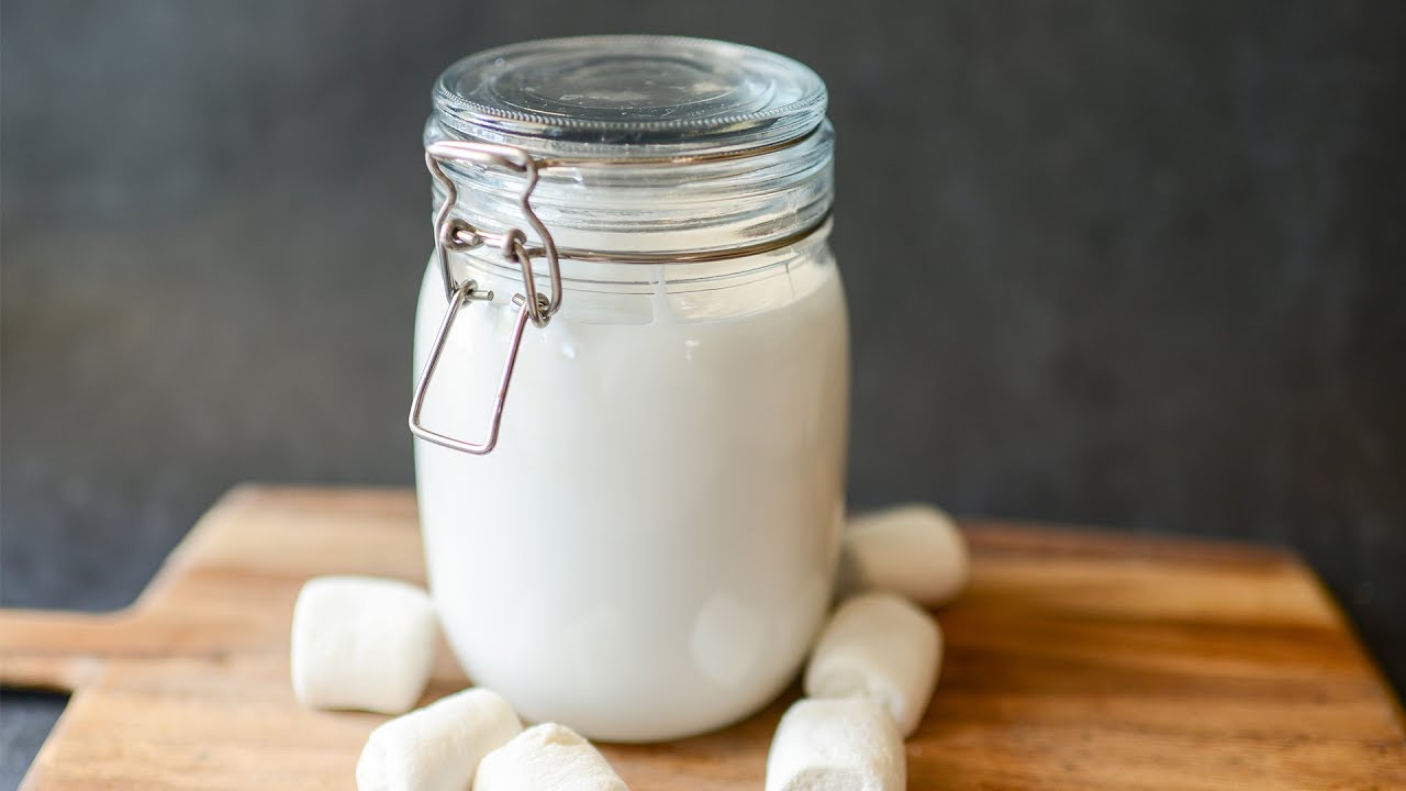 Homemade Marshmallow Sauce Ice Cream Topping Recipe
