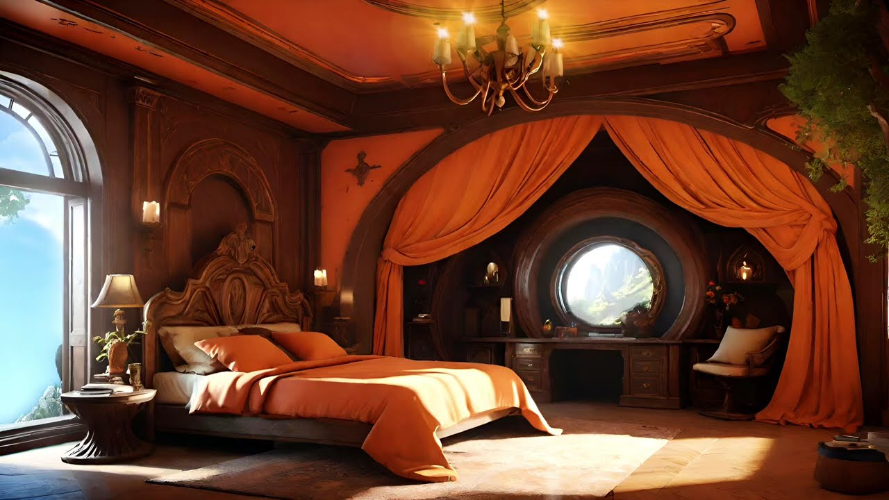 Fantasy Bedroom 4K Relaxing Video With Ambient Music