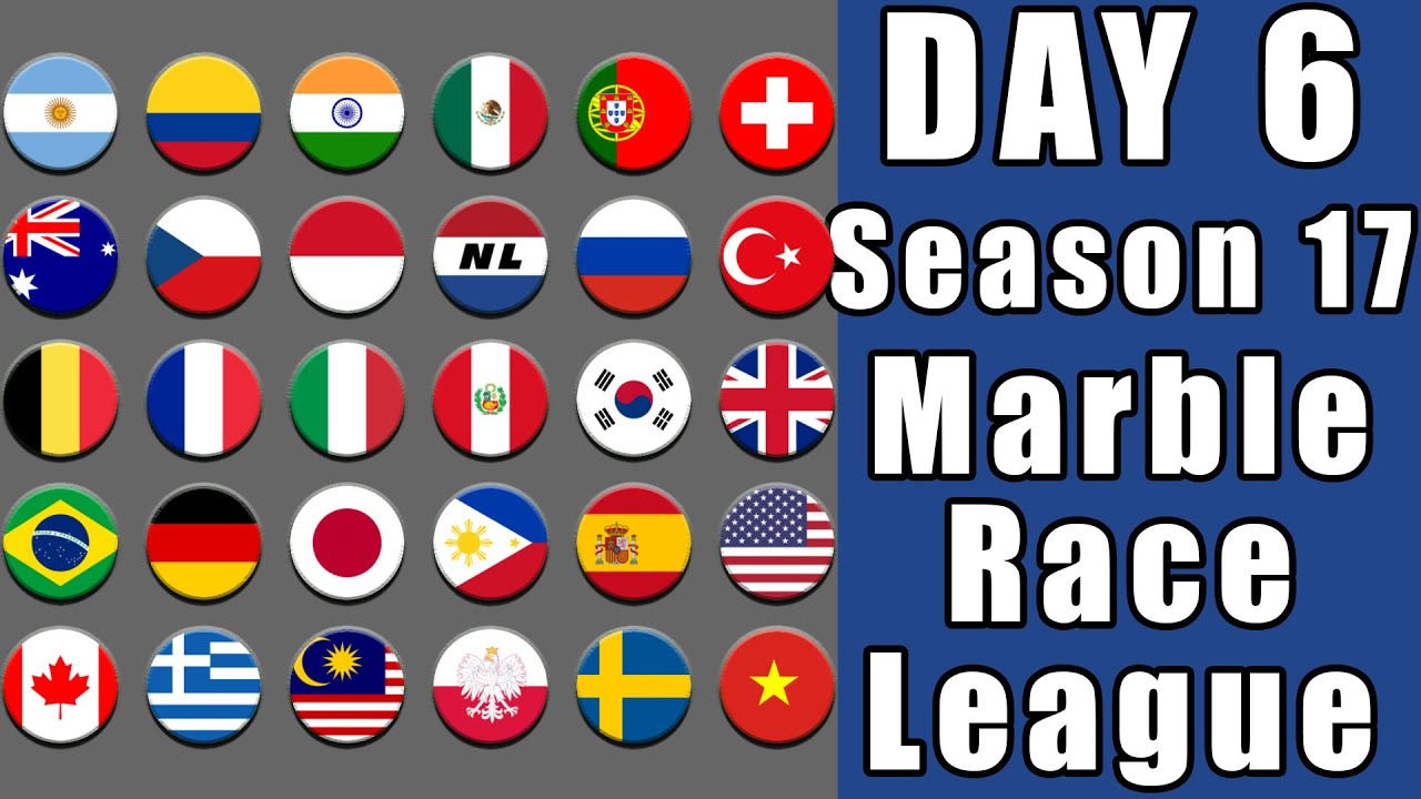Marble Race League Season 17 Day 6 Marble Point Race in Algodoo / Marble Race King
