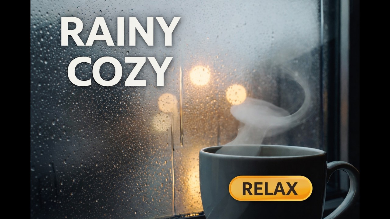 Rainy Cozy Ambience ☔ Warm Coffee by the Window | Relaxing Rain Sounds