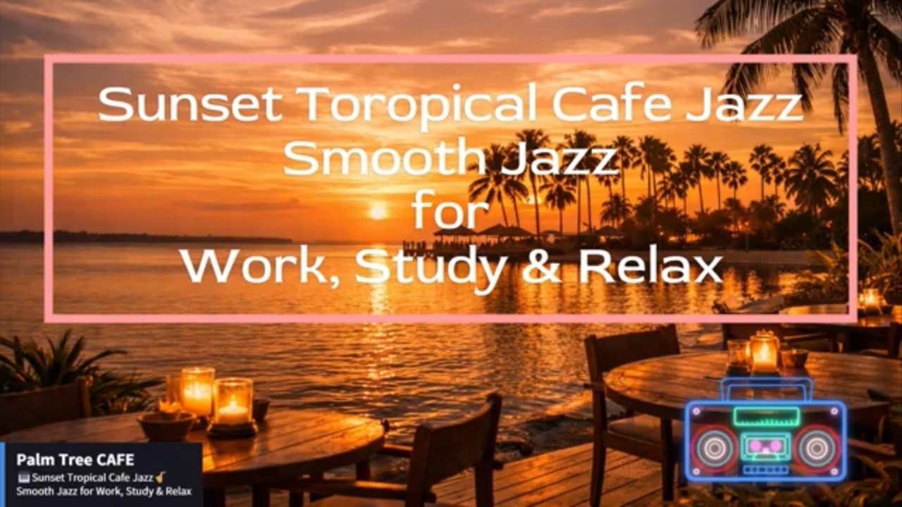 Sunset Toropical Cafe Jazz Smooth Jazz BGM for Work,Study &Relax