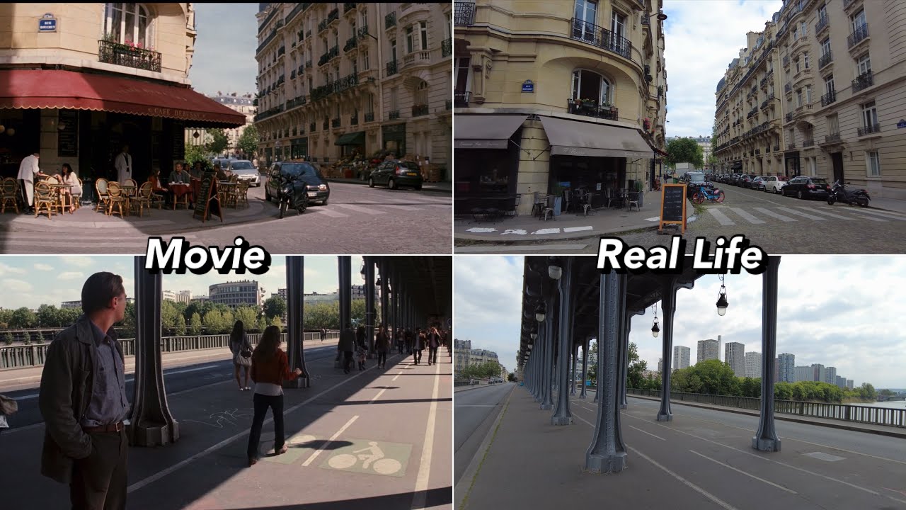 Inception: Paris Scenes Comparison in Real Life