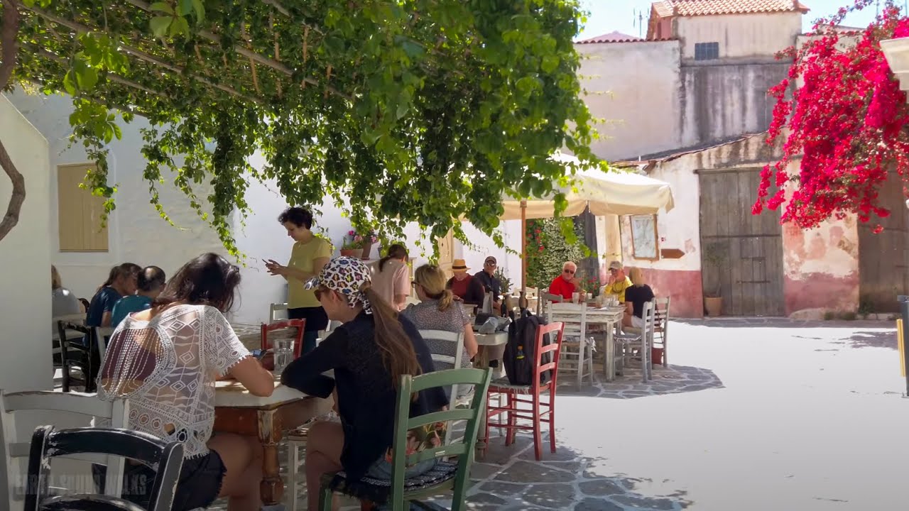 Chalki village walk in Naxos, island