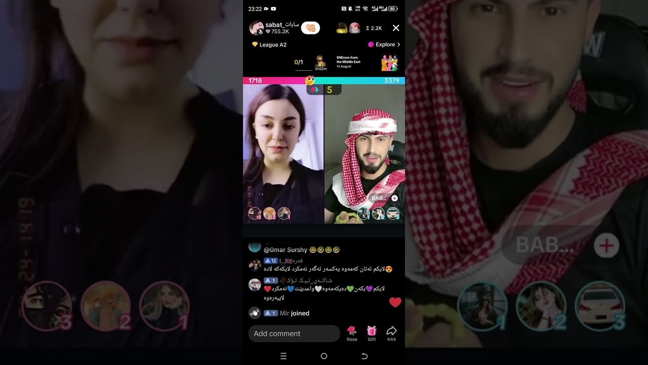 تەواوی لایڤەکەی ئەمشەو بابان بە سابات ئەڵێ خۆو عەرزه کەی  sabat baban