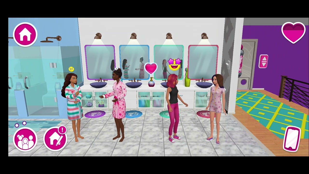 Teresa and Nikki did showering when it wears | Barbie DreamHouse Adventures