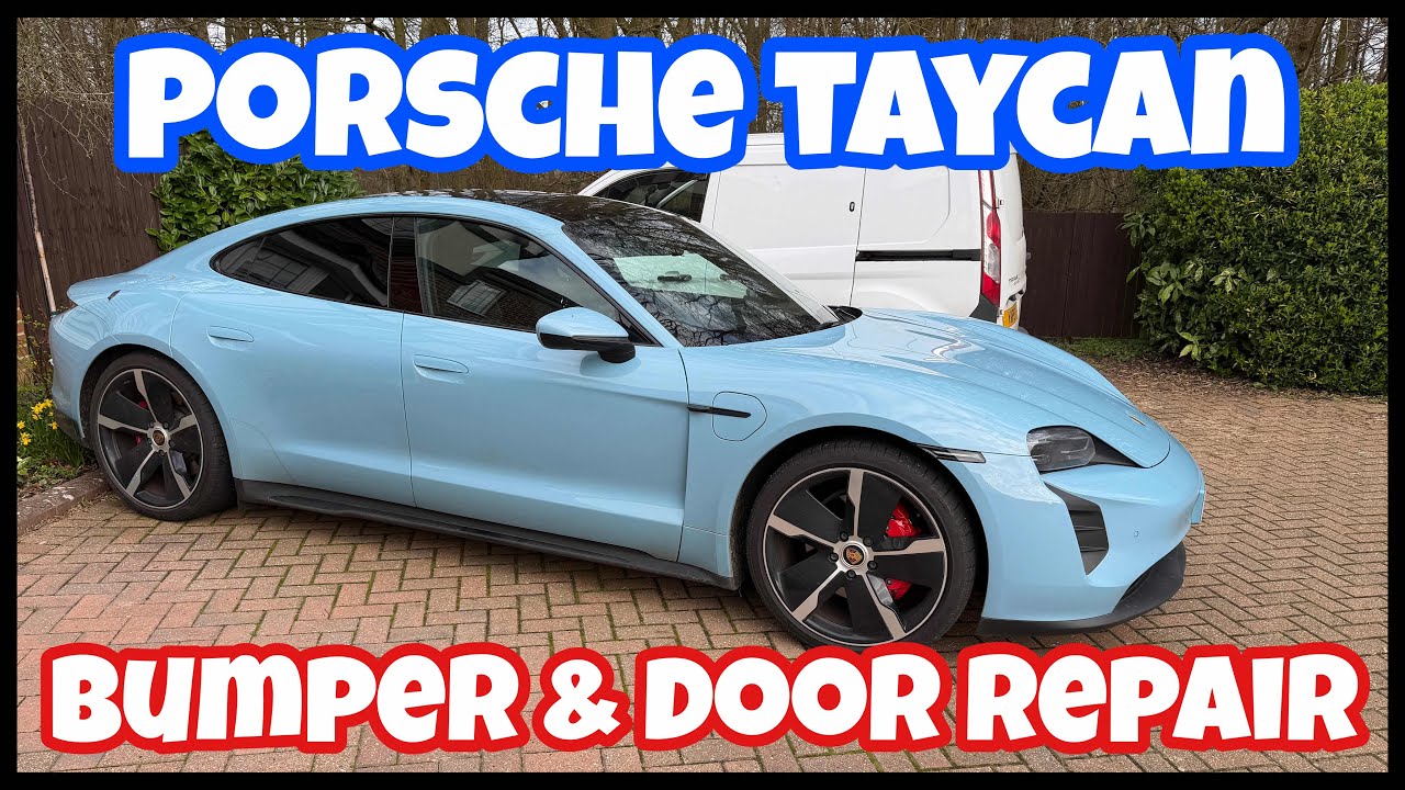 Ремонт бампера и двери Porsche Taycan