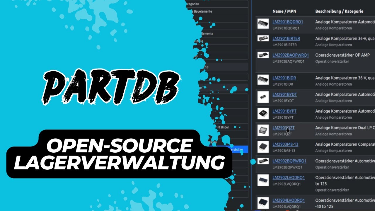 Smartes Open-Source Lagermanagement: PartDB Installation und Überblick mit Docker | Teil 1/2