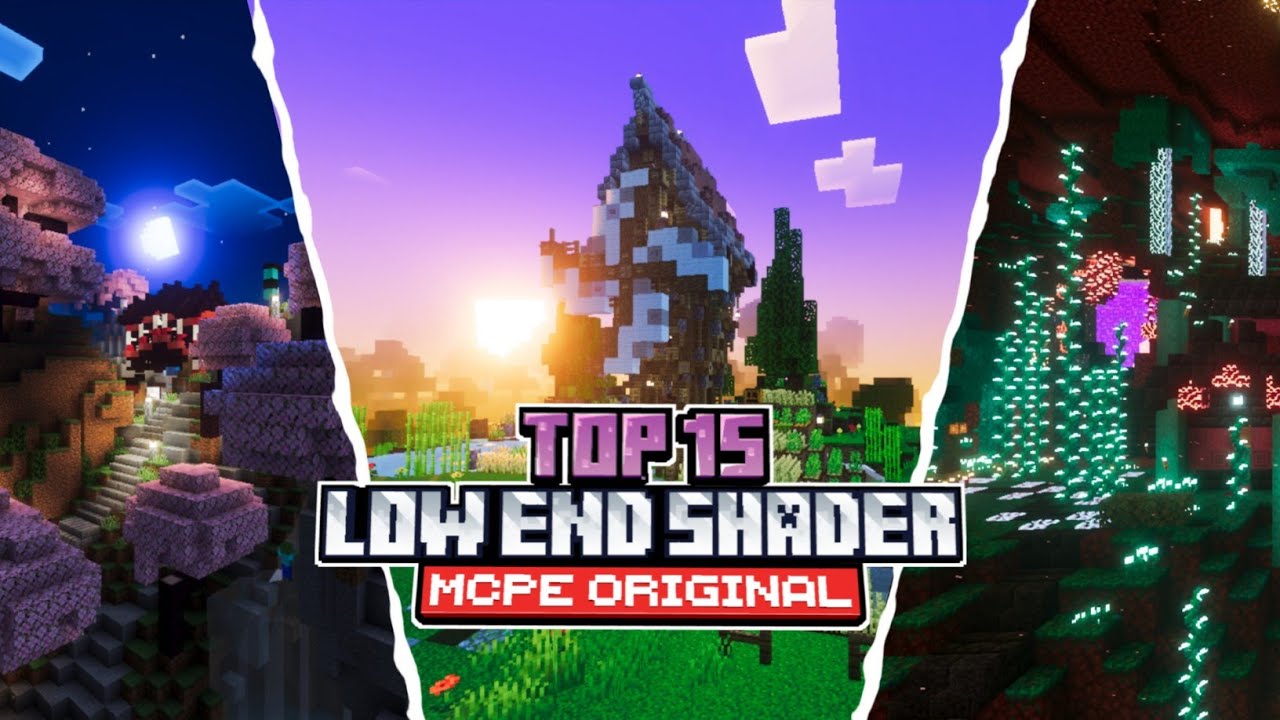 NON PATCH! Top 15 Low End Shader For Original Minecraft | MCPE/BE 1.21(Render Dragon)