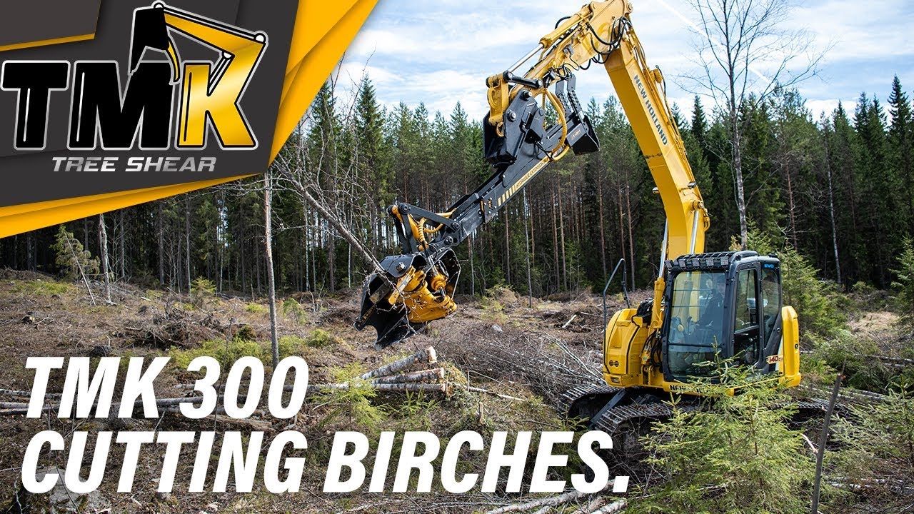 TMK 300 With Turbo And Hydraulic Extension Beam // TMK Tree Shear
