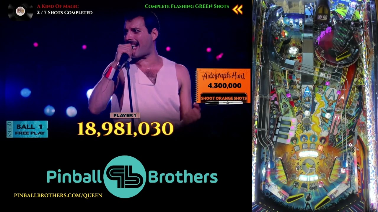 Queen Pinball Gameplay Red Special Multiball