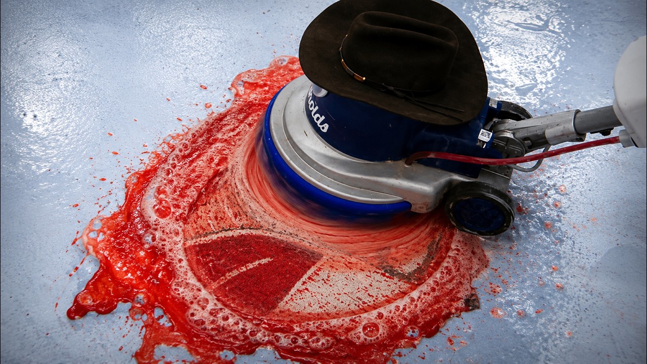 WARNING: Frozen Solid Rug Clean 🧊 Extremely Satisfying