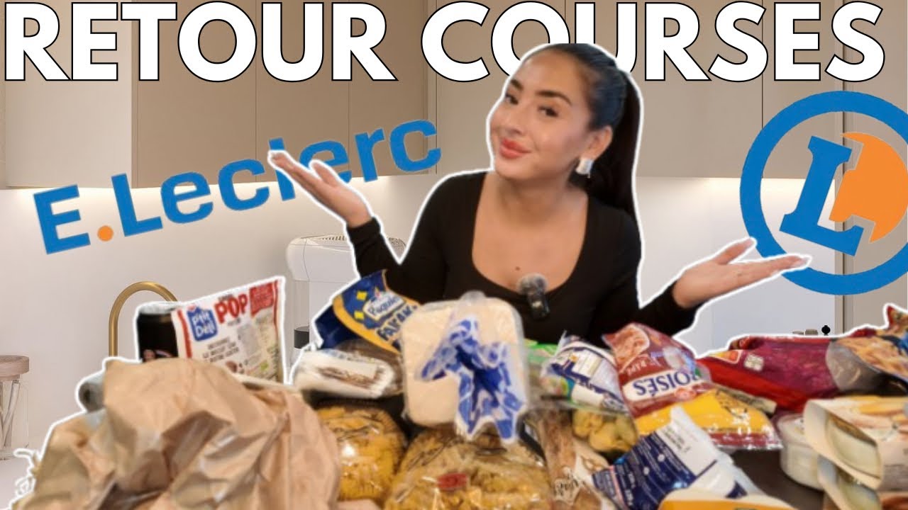 🛒 RETOUR DE COURSES LECLERC | MENUS DE LA SEMAINE & IDÉES REPAS À PETIT BUDGET 💸