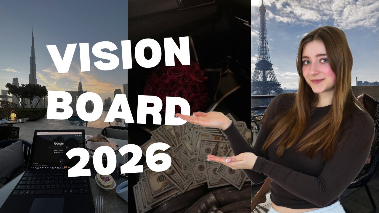 VISION BOARD 2026 ✨ Manifesting My Best Year | Goals, Dreams & Mindset