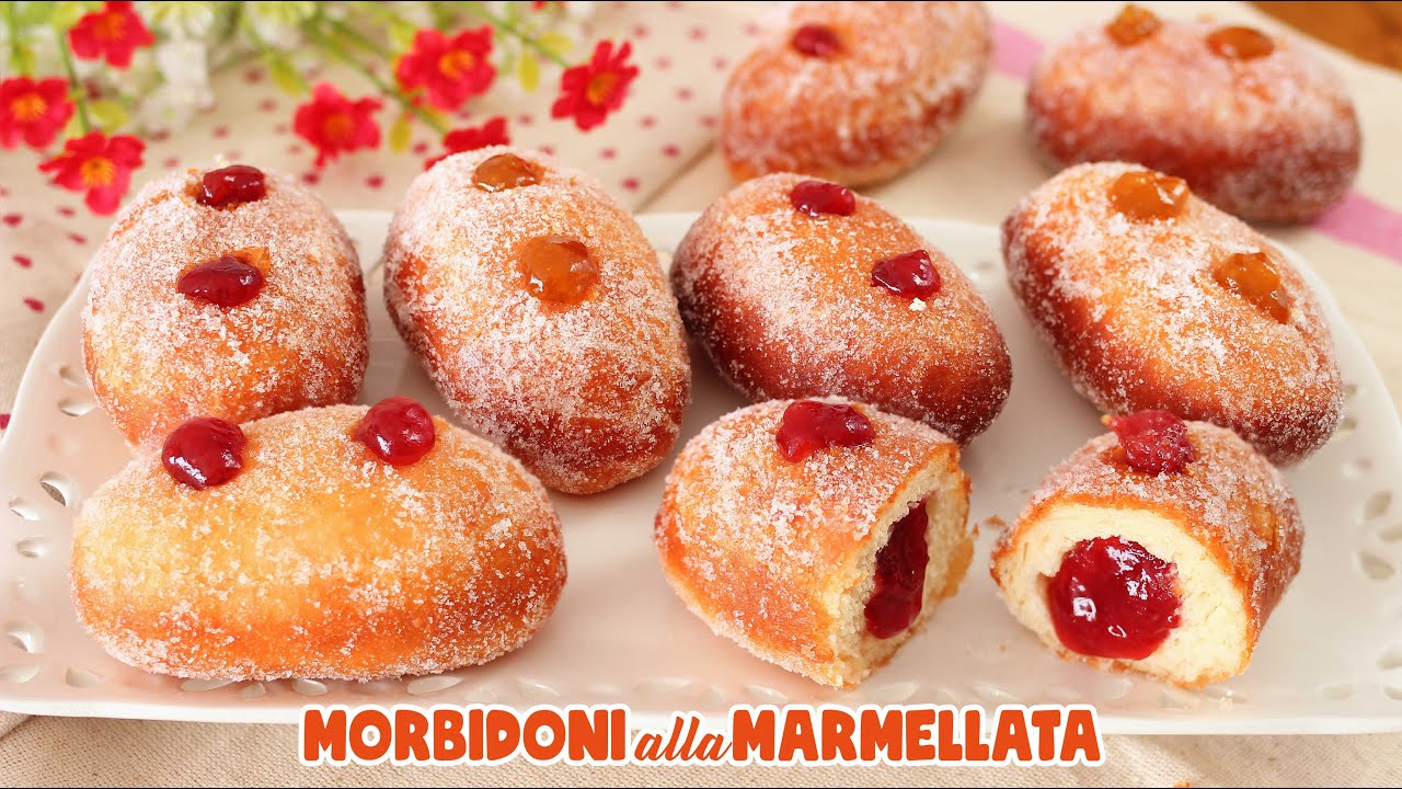 MORBIDONI FRITTI ALLA MARMELLATA 🎉- Ricetta Facile di Carnevale - Senza Uova