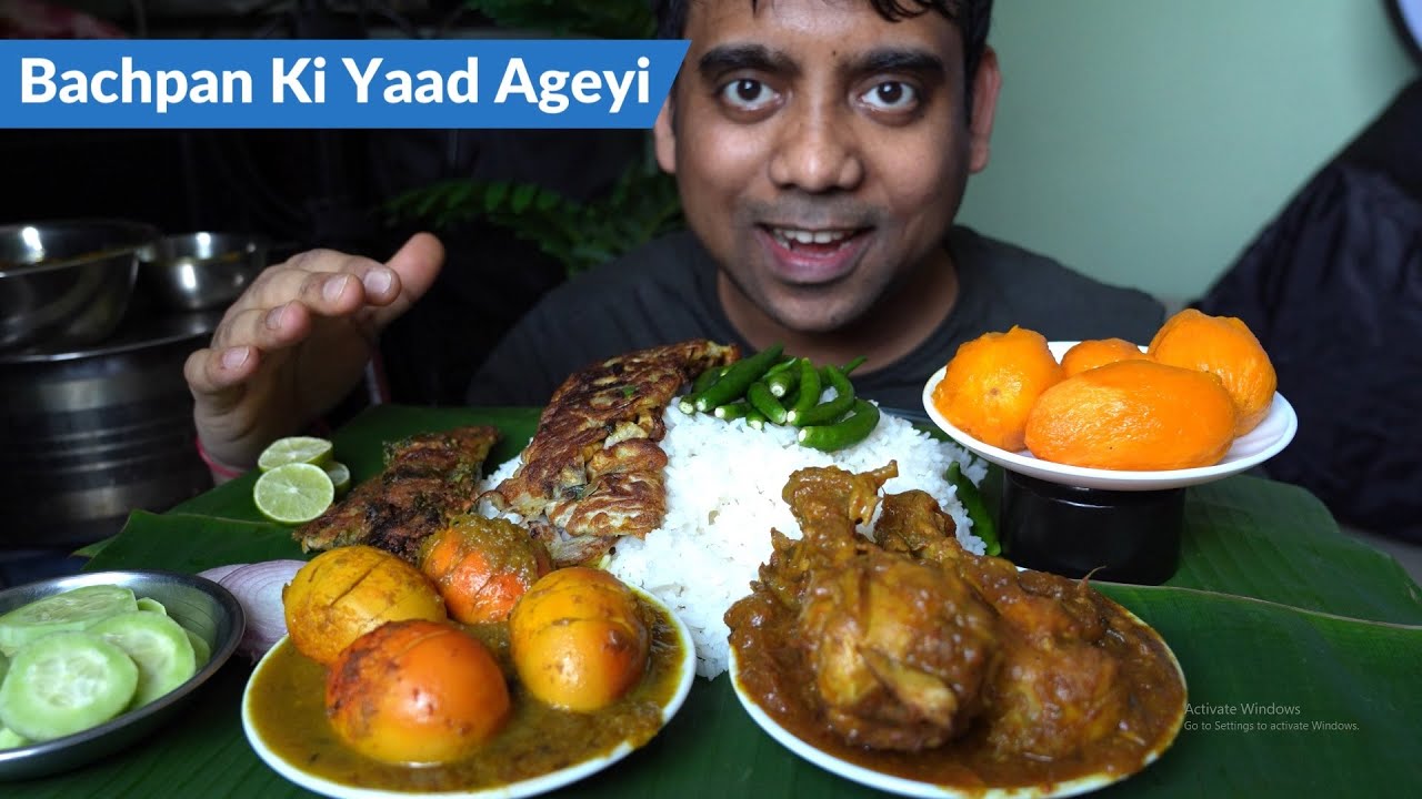 Delicious Egg Masala Curry MUKBANG Food Eating Show