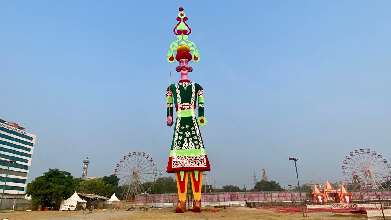 World Biggest Ravan 2024 Dwarka sec10 ravan making ravan making 2024 ravan making 2024 delhi #ravan