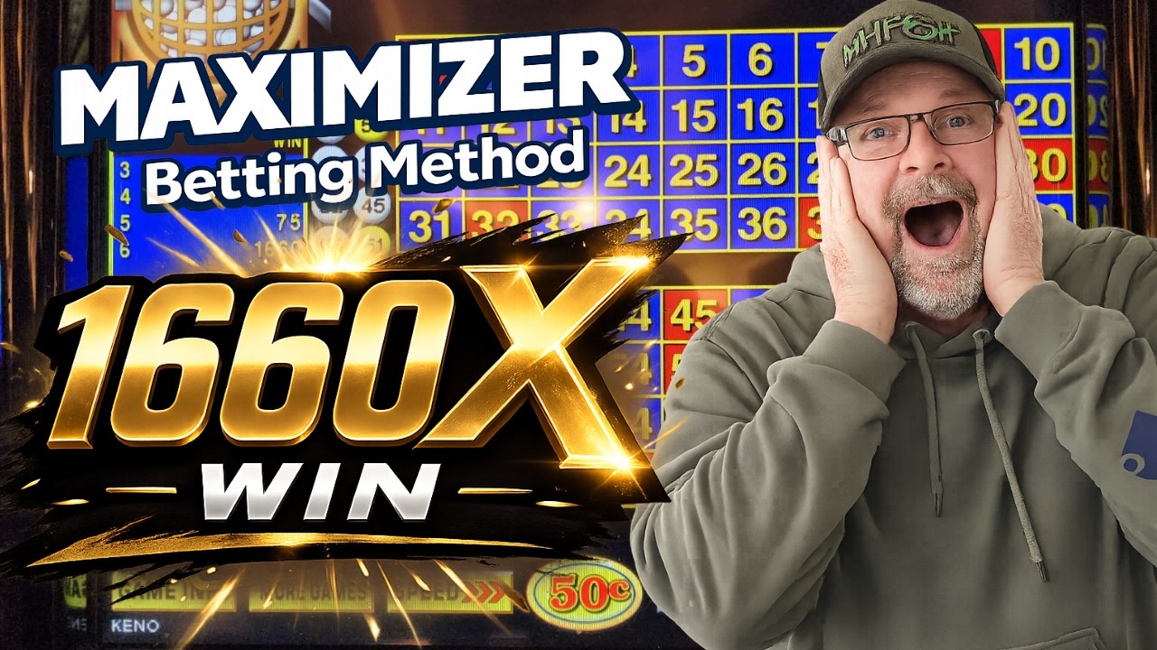 I WON 1,660X My Bet… TWICE - Playing KENO!!
